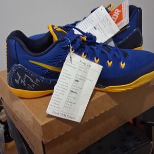 Nike Blue and Gold Sneakers